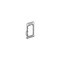 Visipak Thermoform-CLAMSHELL-3.806-1.938-1.195-1.600-0.750-2.647-1.411-0.015-CLEAR, 500PK 251523 - alternate 1
